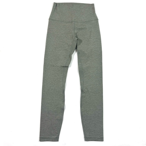 Lululemon Align High Rise Pant 25" Heathered Grey Sage - Picture 1 of 8